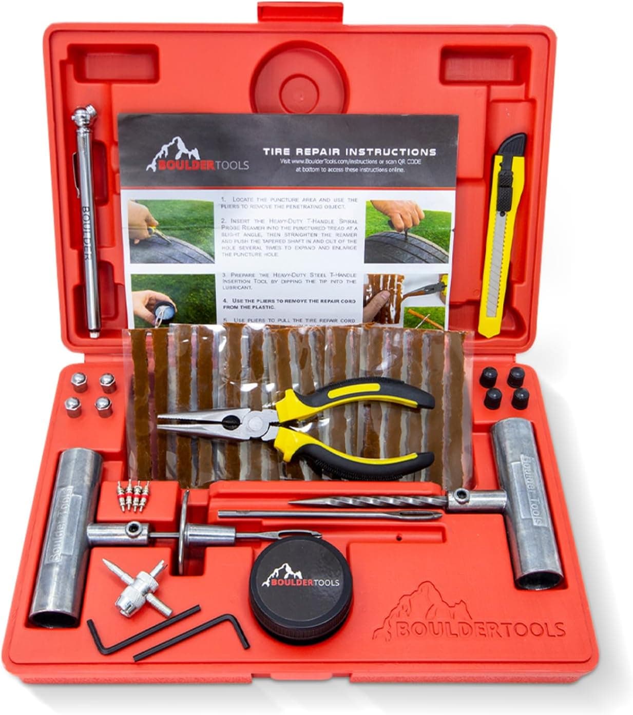 Boulder Tools heavy duty tire plug repair kit product image