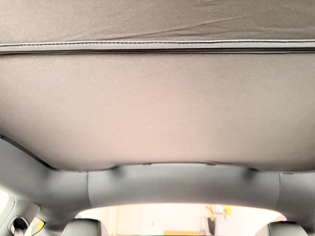 Center seam detail showing clean stitching between panels