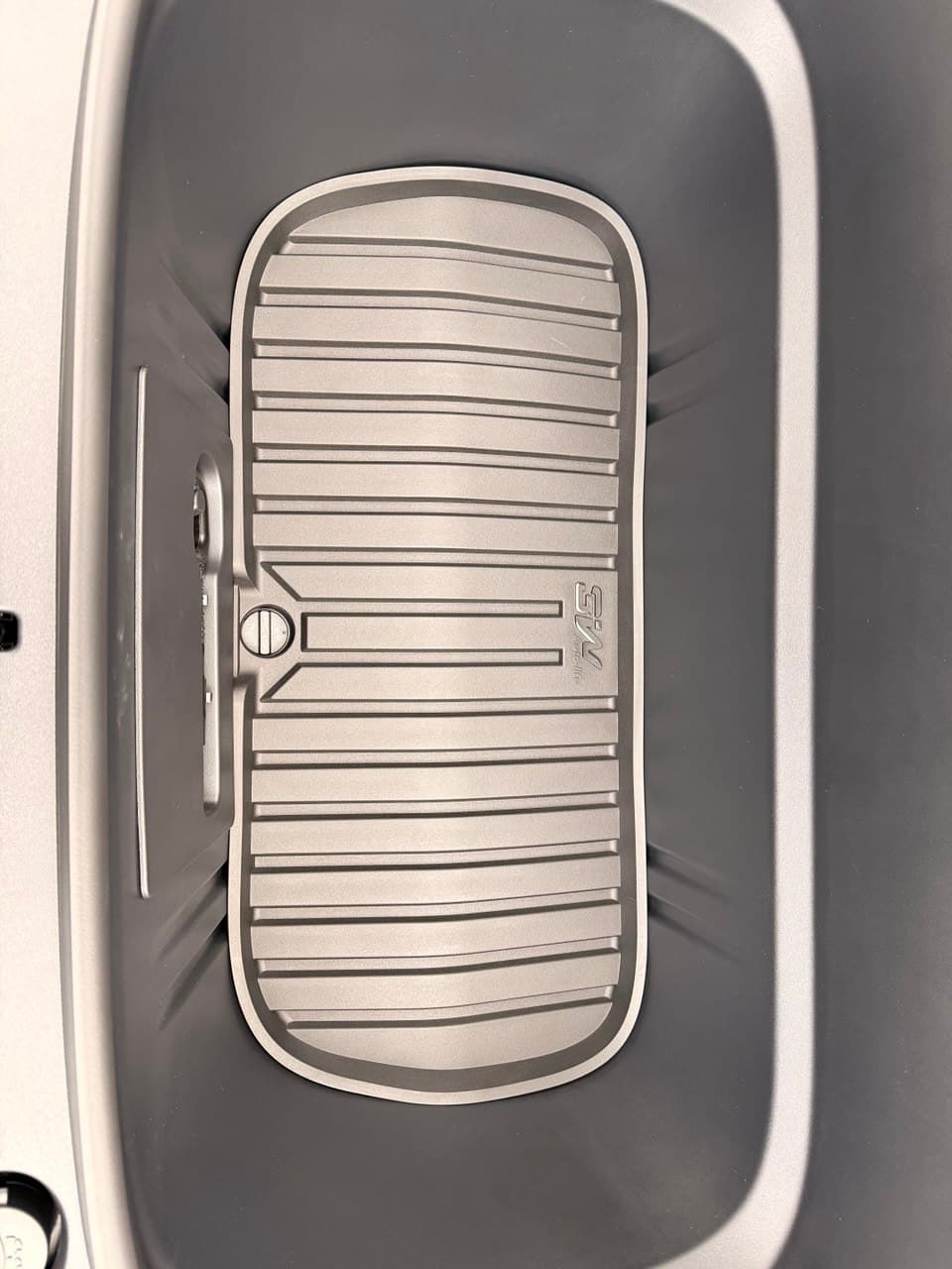 3W frunk mat installed for front cargo protection