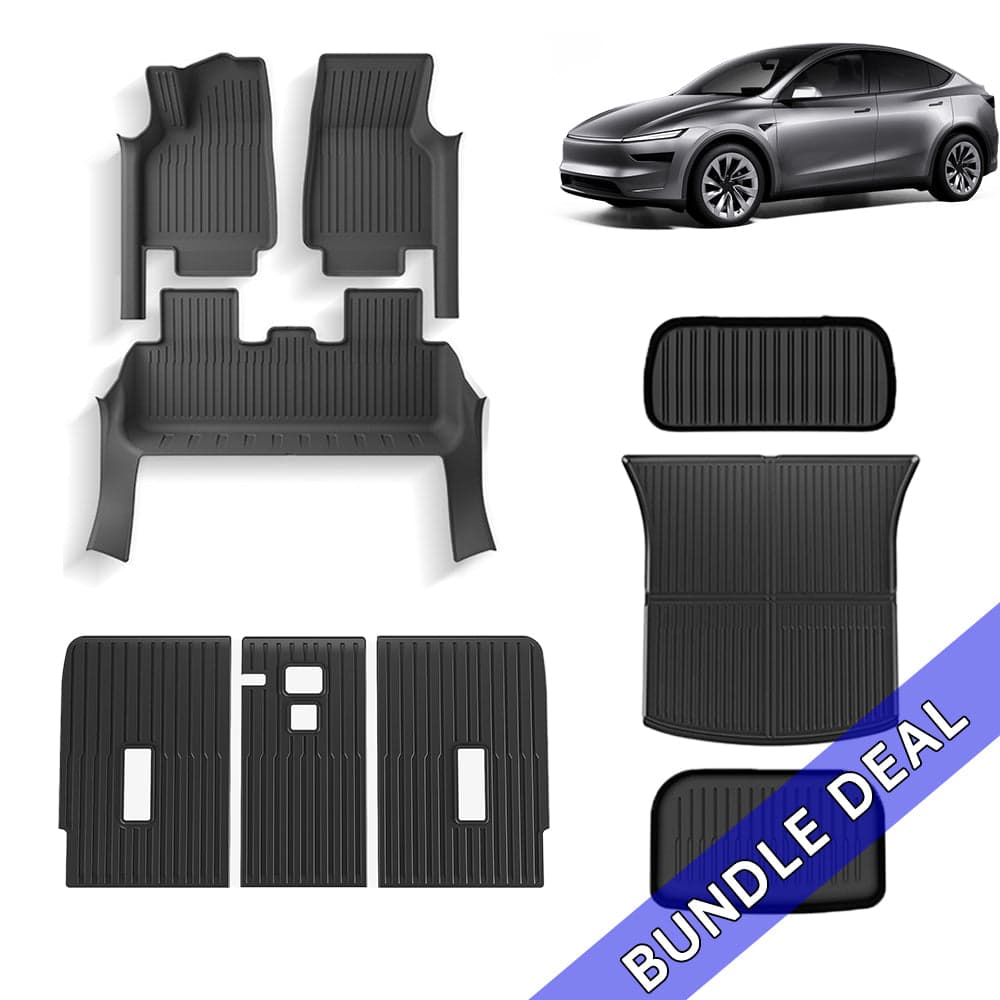3W Auto-life floor mats installed in Tesla Model Y Juniper