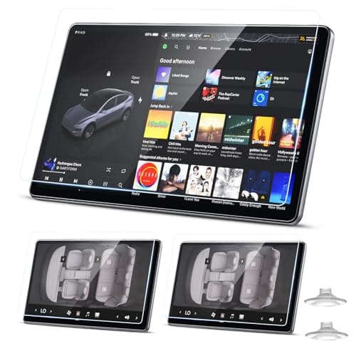 PARTSWAY clear screen protector bundle with a 16-inch front protector and dual rear protectors
