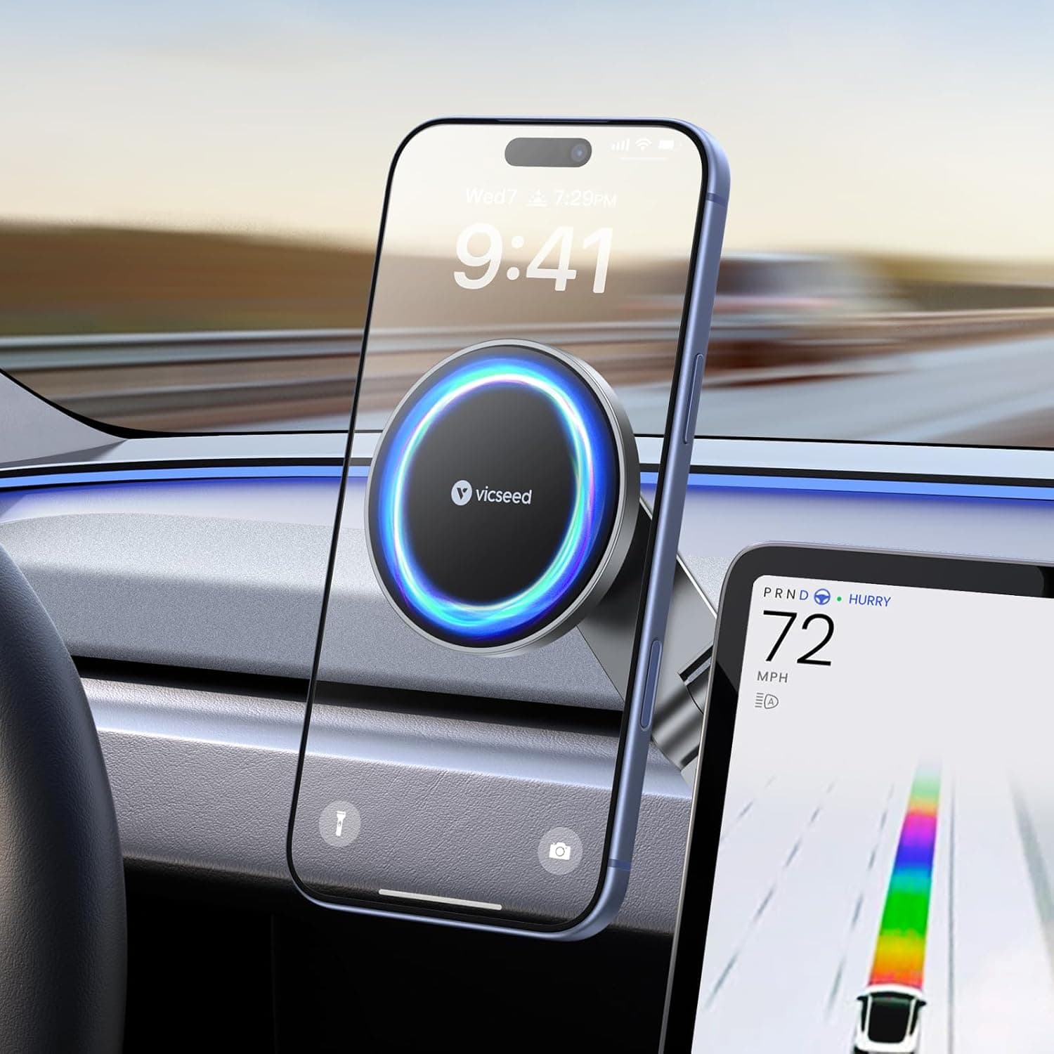 VICSEED Tesla Phone Mount Review — Adjustable 3M Magnetic Mount Tested