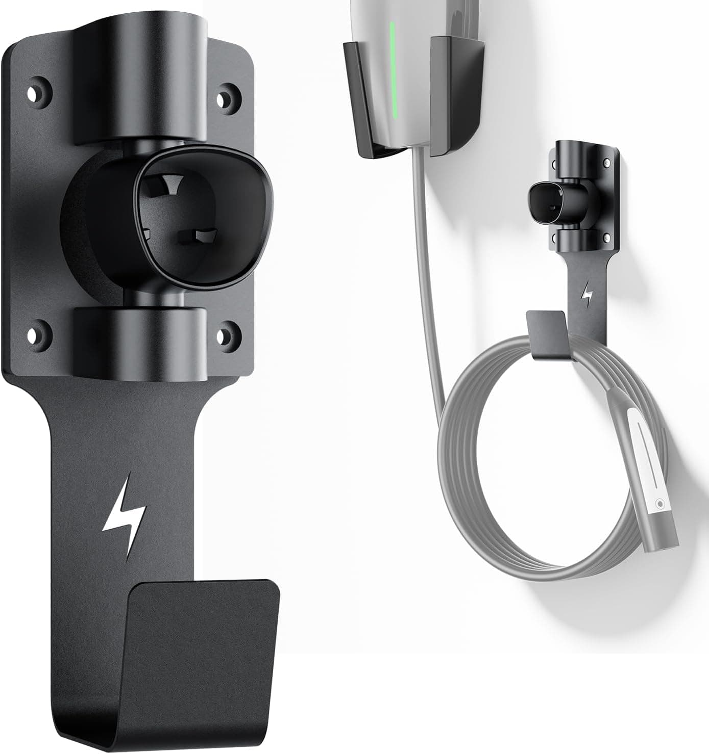 Official FOCSPROD product image showing the separate U-shaped Mobile Connector brick cradle centered above the main charger holder