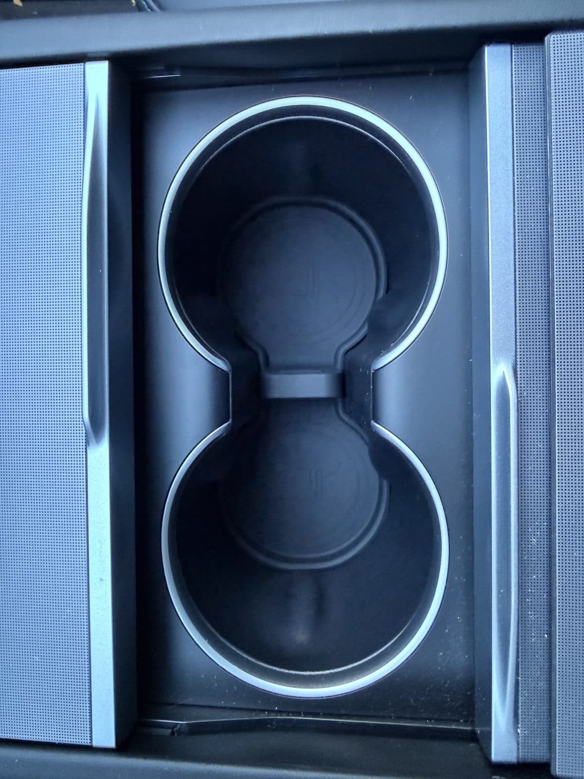 SUMK base-only cup holder pad installed in Tesla Model Y Juniper cup holders